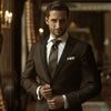 Classic Confidence in a Custom Coffee Brown Suit