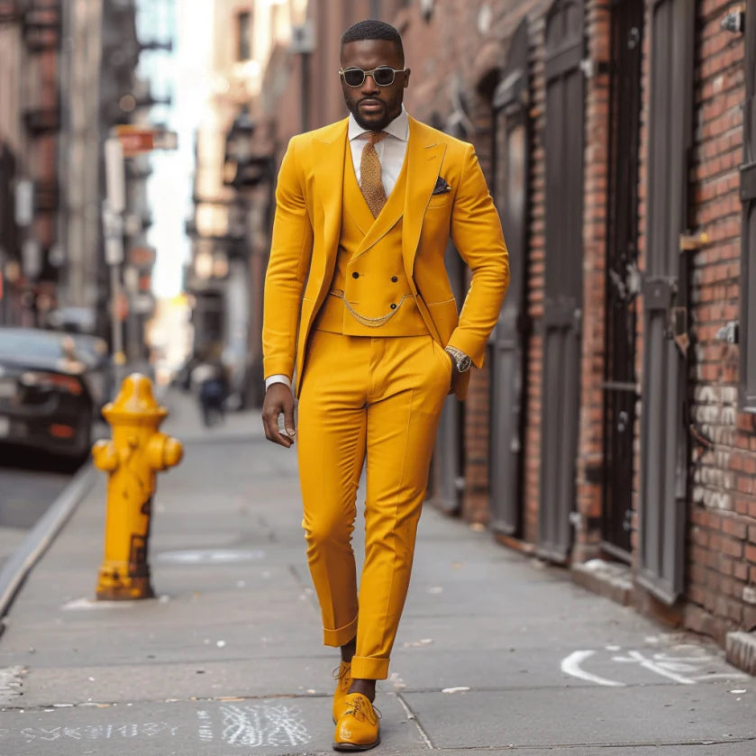 Brighten Your Wardrobe with a Custom Yellow Suit
