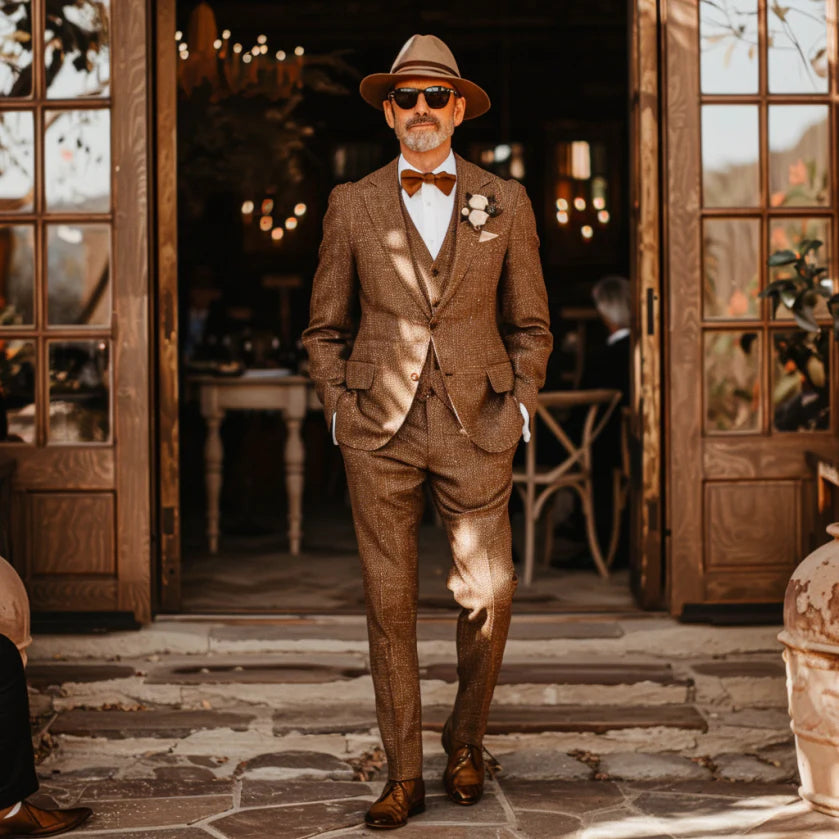 The Khaki Tweed Suit: Classic Warmth Meets Modern Style | Epochtailors