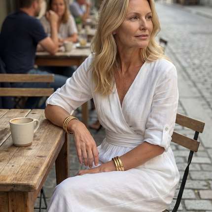 Cross Front Wide Leg Jumpsuit