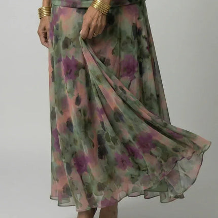 Off Shoulder Flow Midi Dress
