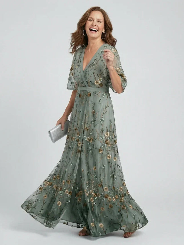 Halter Bloom Flow Maxi Dress