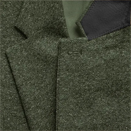 Mens 3 Piece Green Tweed Suits Wedding Vintage Classic Suit Tuxedos