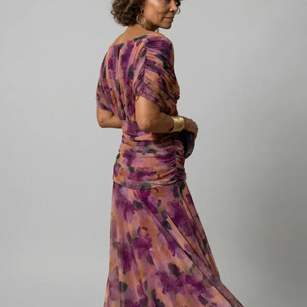 Off Shoulder Flow Midi Dress