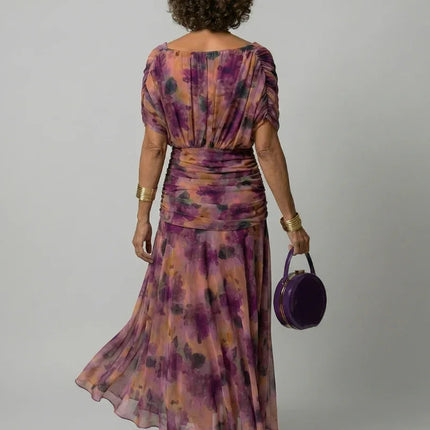 Off Shoulder Flow Midi Dress