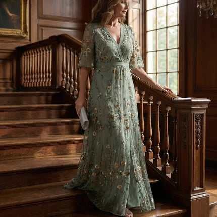 Halter Bloom Flow Maxi Dress