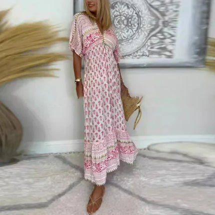Women's Dress Boho Print Maxi