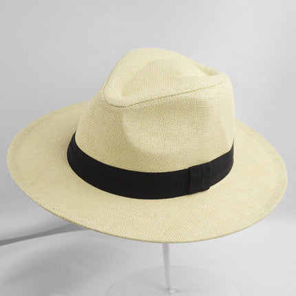 Classic Handmade Panama Hat Black Band Replica